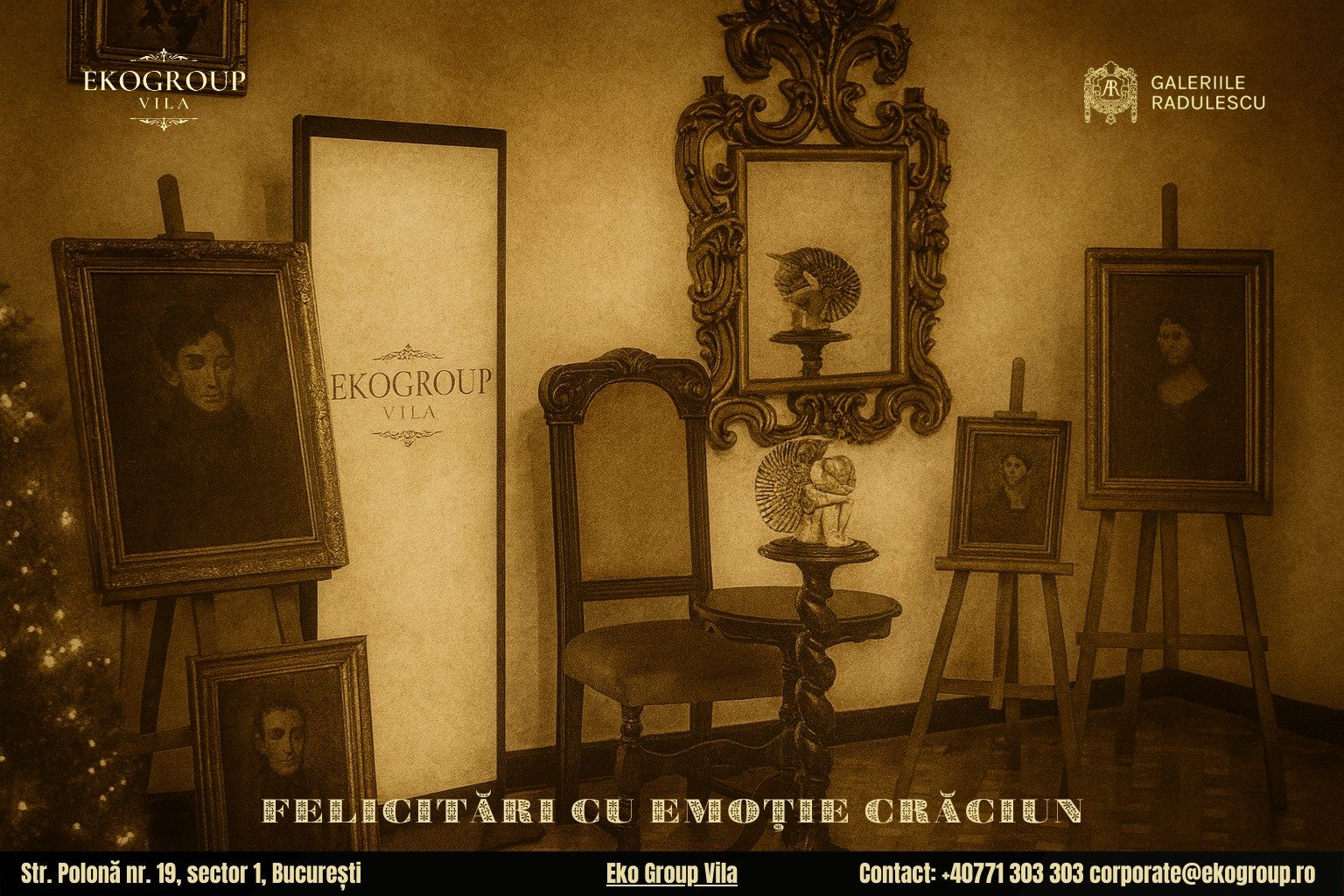 Urări de Crăciun de inspirație interbelică în cadrul evenimentului Crăciunul anilor ’30 la Eko Group Vila