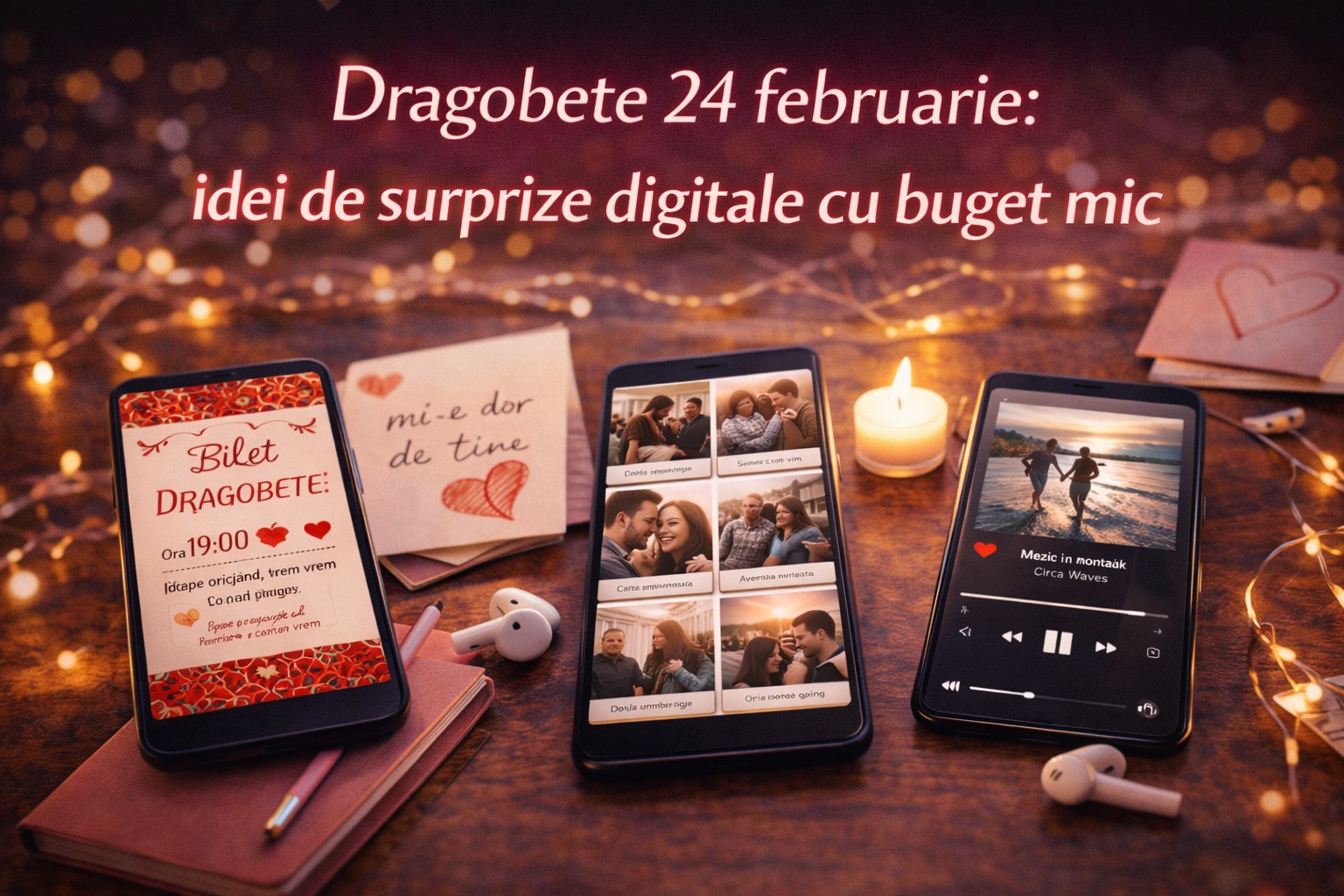 Dragobete 24 februarie: idei de surprize digitale cu buget mic